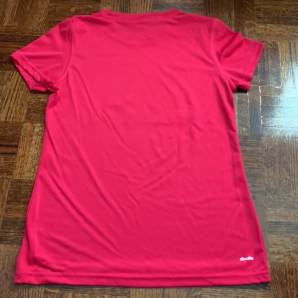 Girls Adidas Pink Athletic T-Shirt - Picture 3 of 6